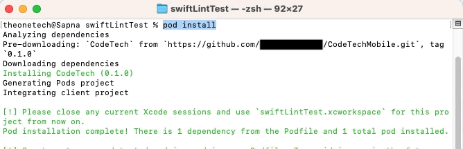 install pods